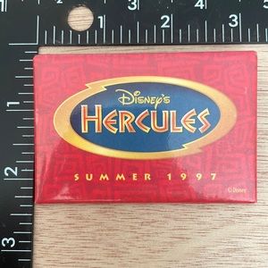 1997 Disney’s Hercules Collectors Pin Back Button